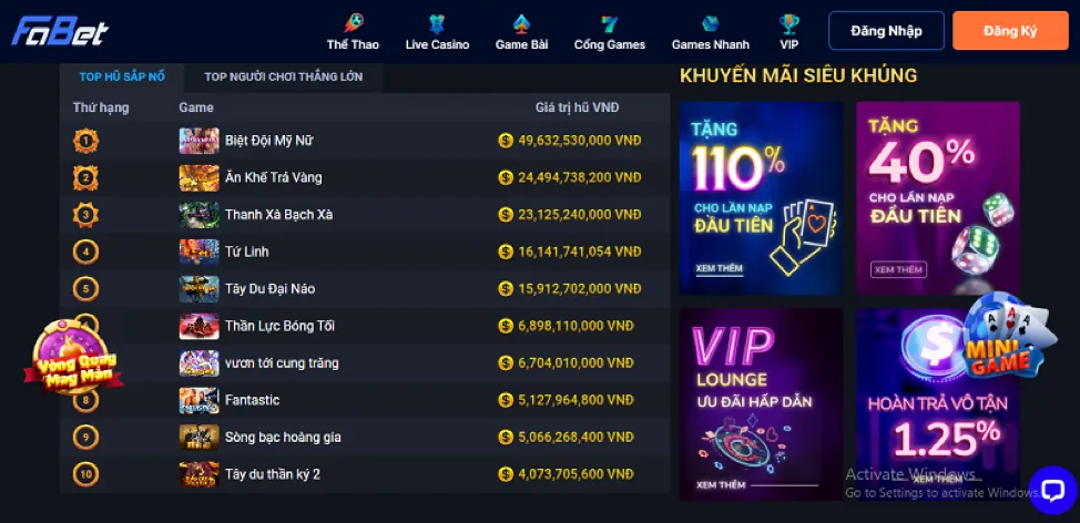 Ưu đãi slot game vwin88 code